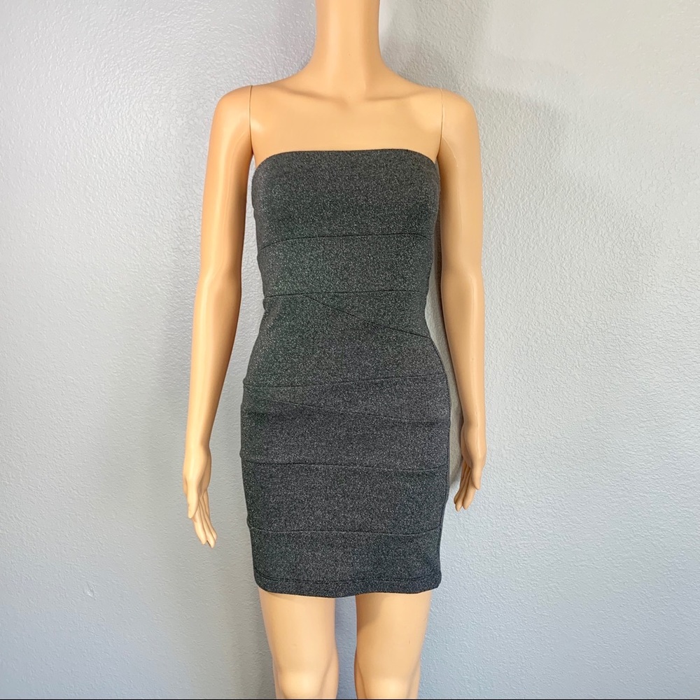 Sparkly Black Tube Dress